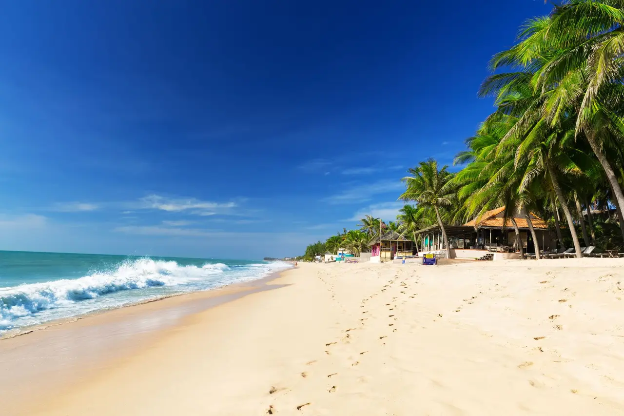 Stranden ved mui ne i vietnam