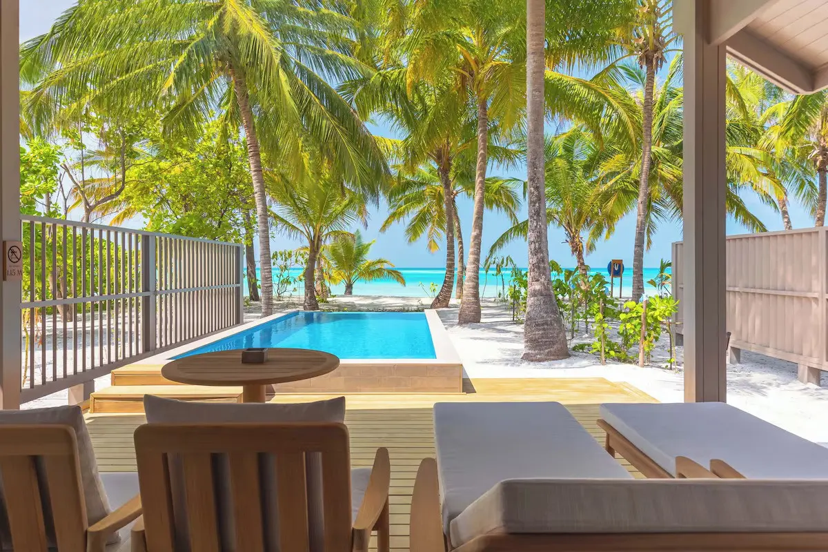 Meeru island resort villa med udsigt til havet
