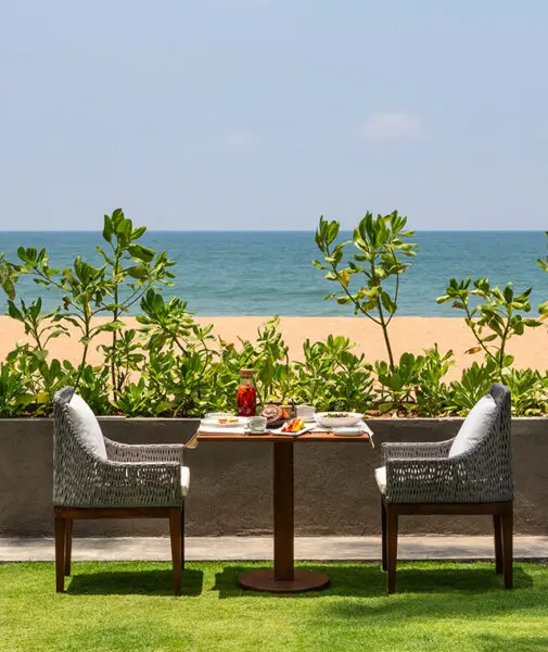 Crystal sands hikkaduwa morgenmad udenfor