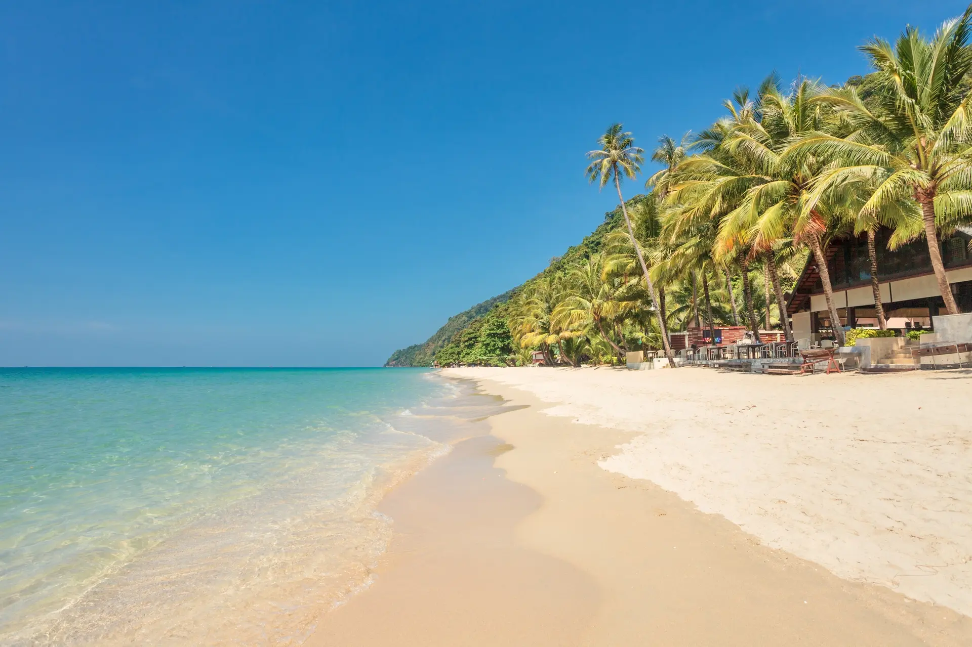 Hvid sandstrand ved koh chang