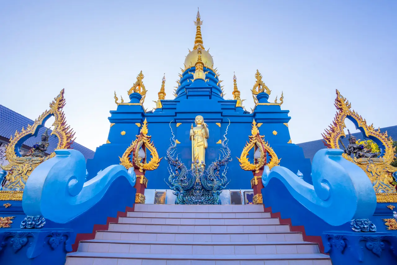 Blaa Tempel Chiang Rai
