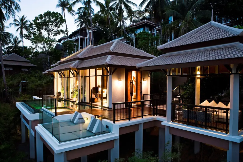 Banyan Tree Samui: Poolvilla i junglen.