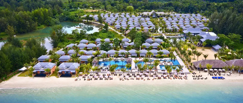Khao Lak resort luftfoto Thailand