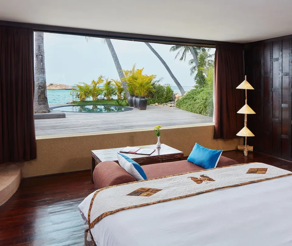 Kupu Kupu Phangan Beach Villas seng med havudsigt