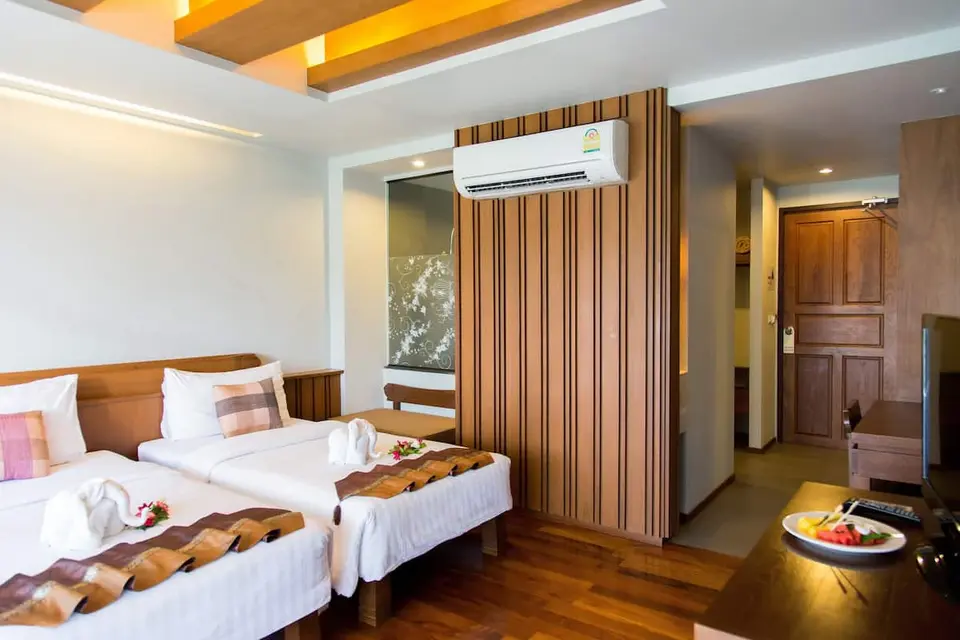 Test: Dobbeltværelse med aircondition på Maehaad Bay Resort