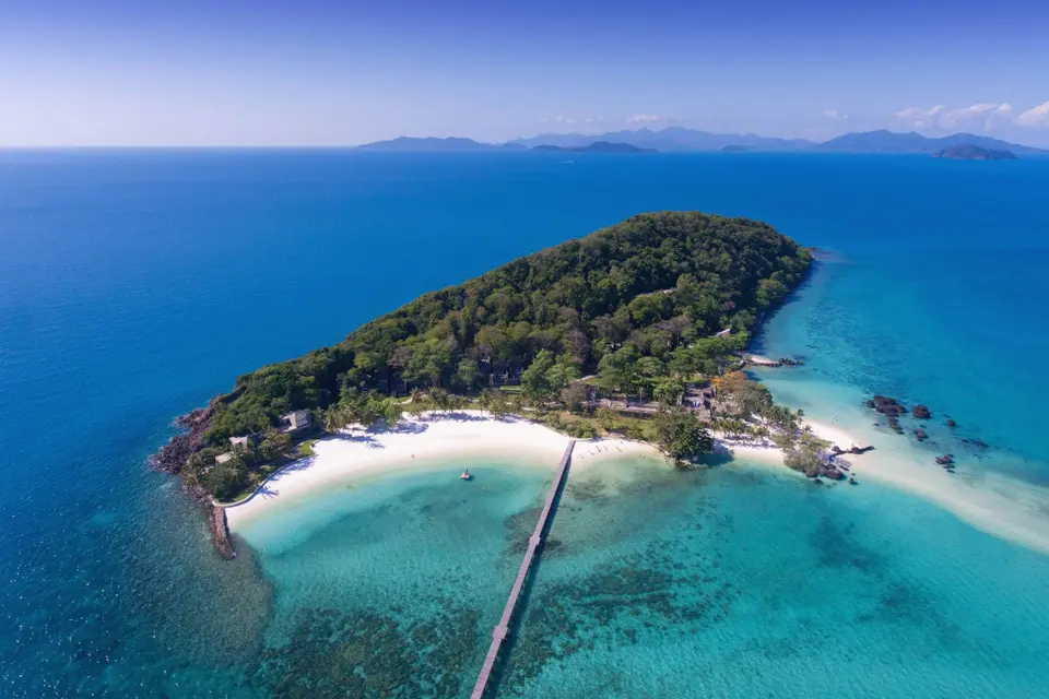 Luft Koh Mak-øen i Thailand