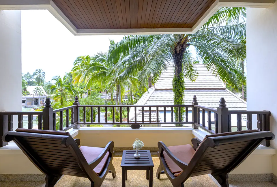 La Solaya eksempel paa balkon i deluxevaerelse