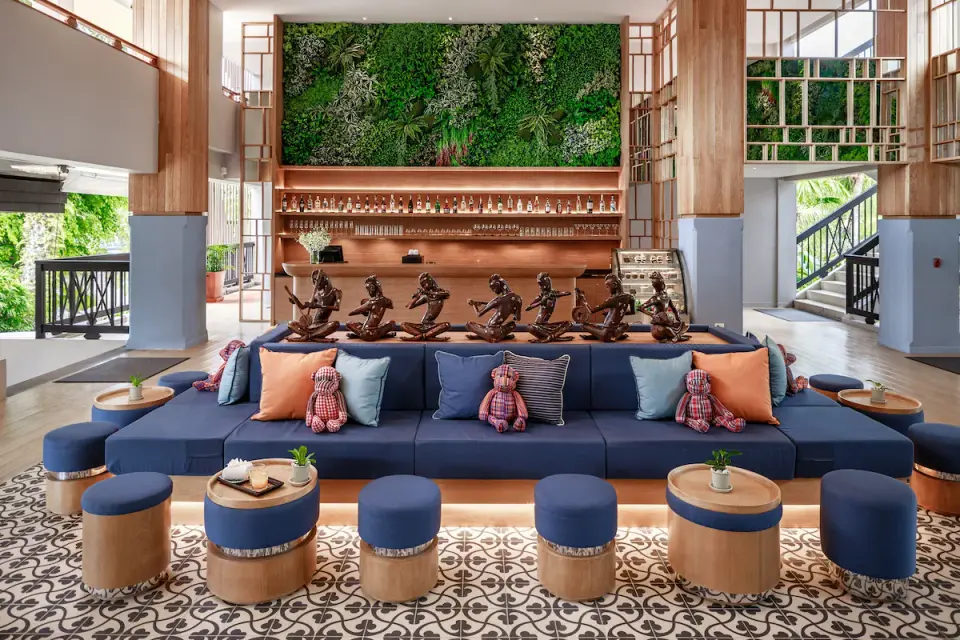 Bandara Spa Resort Pool Villas Samui lobby og sofa