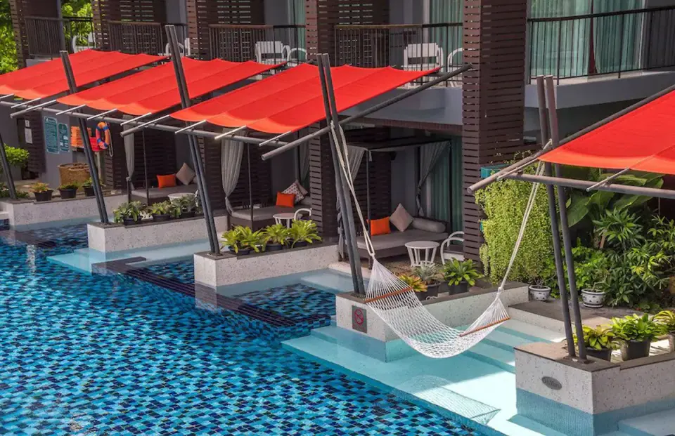 Red Ginger Chic Resort vaerelser med swimup til pool